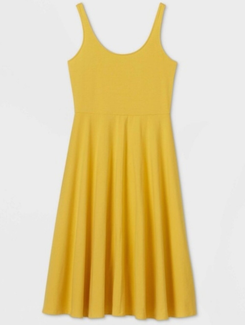 Target A New Day Yellow Jersey Fit & Flare Sleeveless Sundress Sz S